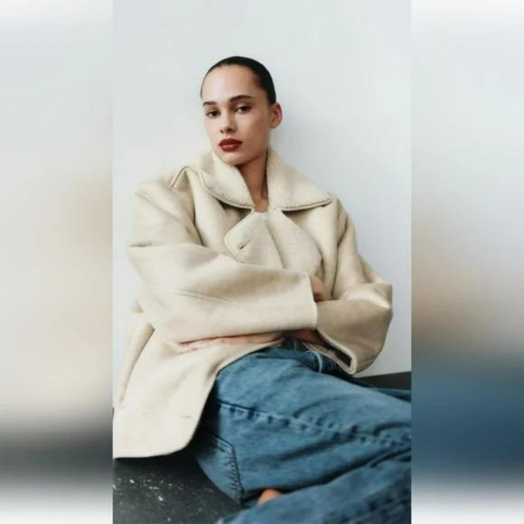 ZARA RELAXED DOUBLE FACED JACKET ZW COLLECTION - Picture 7 of 11